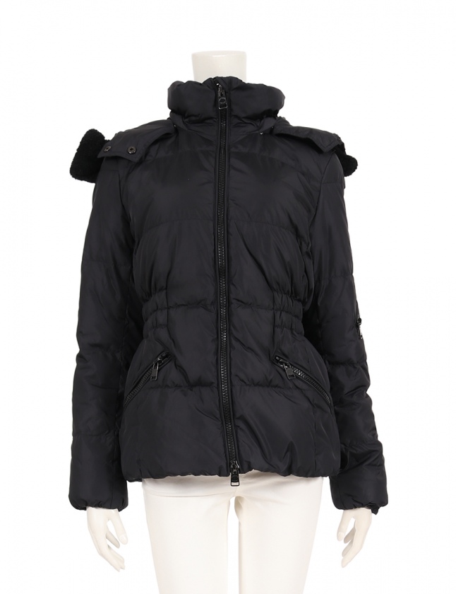 コーチ COACH ダウンジャケット 黒 M アウター ワンポイント F86126  