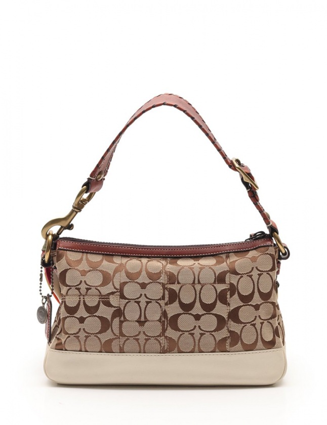 コーチ COACH ショルダーバッグ レガシー シグネチャー ベージュ