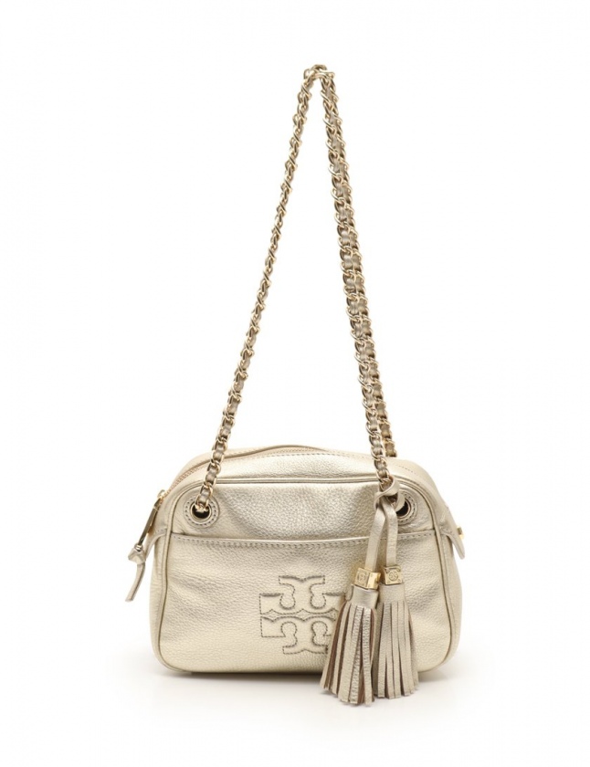 トリーバーチ TORY BURCH チェーンショルダーバッグ ロゴ ゴールド 
