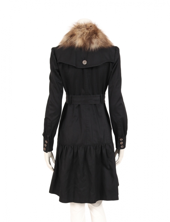 美品バーバリーコート 38 バーバリーブルーレーベル BURBERRY BLUE LABEL シングルトレンチ