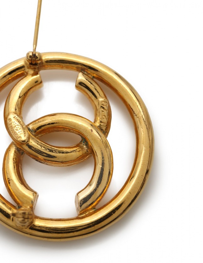 シャネル CHANEL ブローチ ココマーク ゴールド アクセサリー 93P 