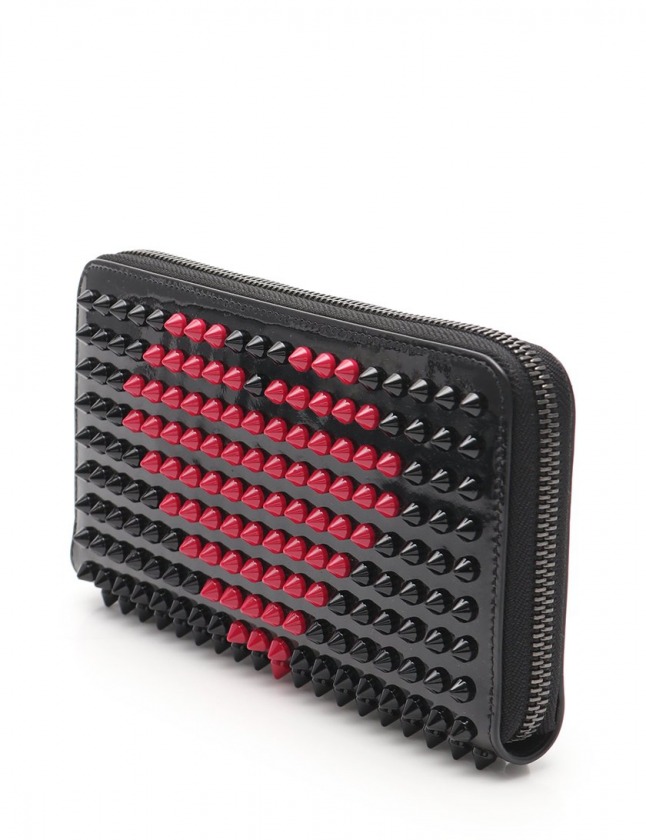 クリスチャンルブタン Christian louboutin ラウンドファスナー長財布  