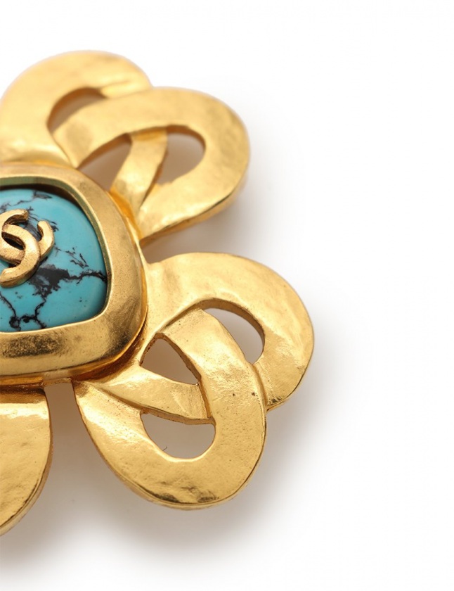 シャネル CHANEL ブローチ ココマーク ゴールド アクセサリー カラー