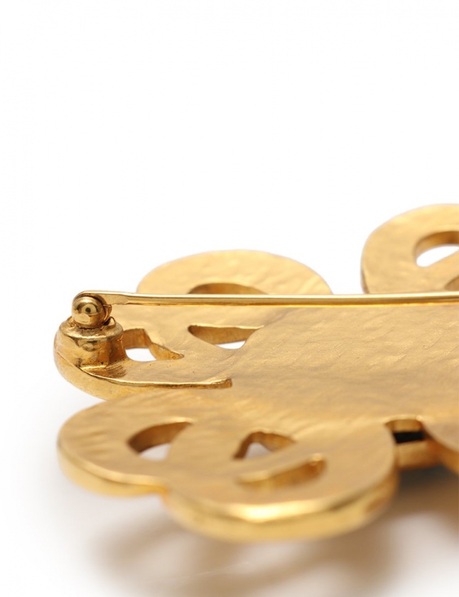 CHANEL シャネル　ブローチ　ココマーク ゴールド カラーストーン 97P CHANEL シャネル ブローチ ココマーク ゴールド カラーストーン 97P