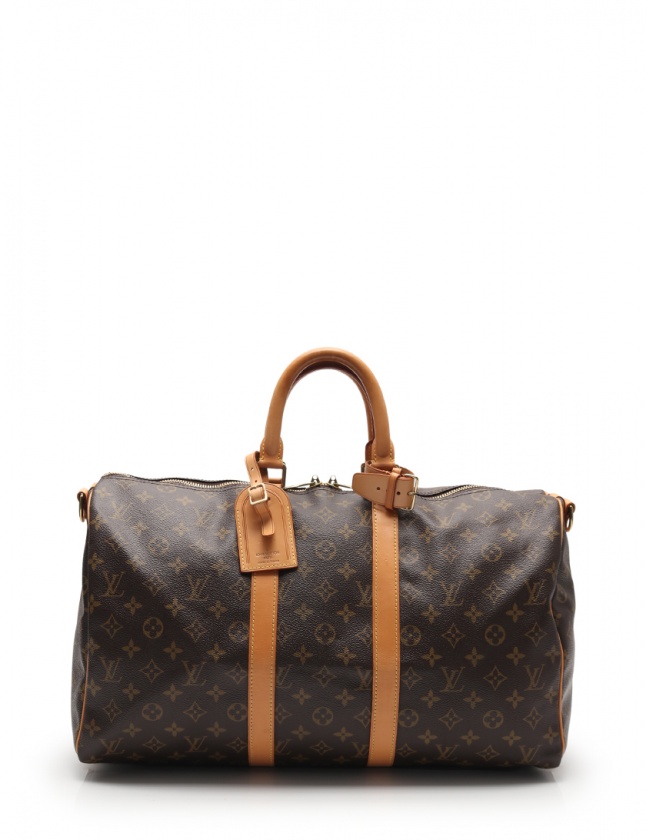LOUIS VUITTON ボストンバッグ キーポル バンドリエール 45 茶