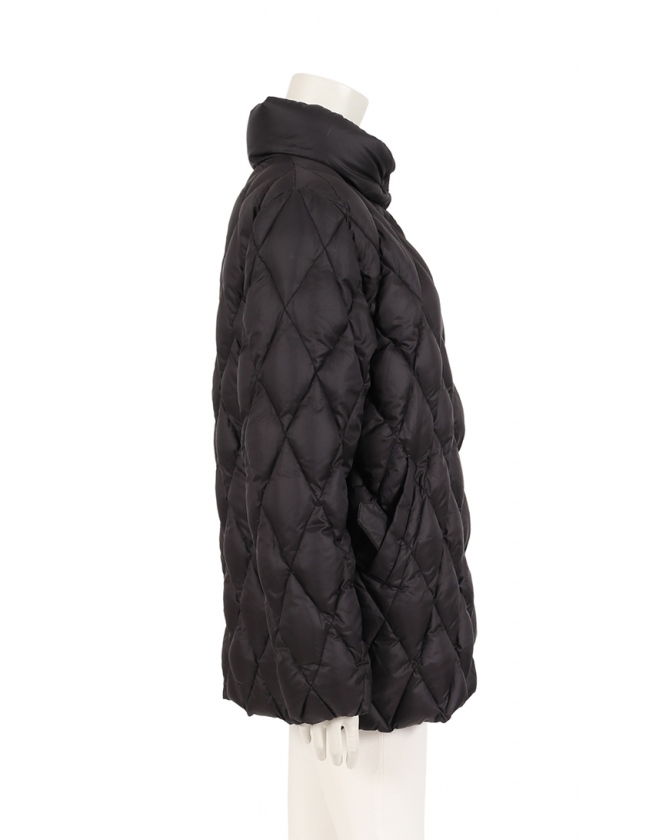 モンクレール MONCLER ダウンジャケット 茶タグ 黒 1 アウター 無地 S