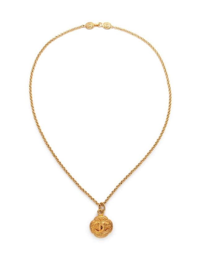 シャネル CHANEL ネックレス ココマーク ゴールド アクセサリー 95A