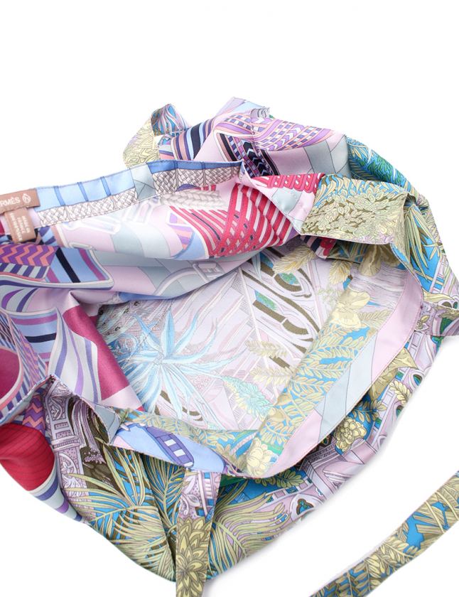 エルメス HERMES トートバッグ プティ アッシュ 総柄 マルチカラー