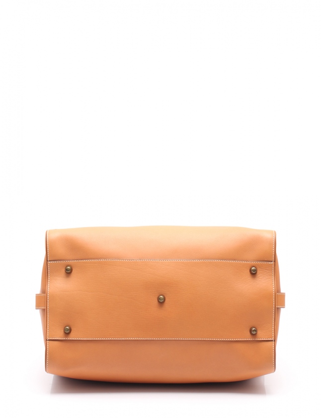 クロエ CHLOE ミニボストンバッグ オーロラ 茶 3S0262 レザー スタッズ