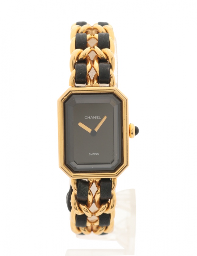 シャネル Chanel 腕時計 クオーツ プルミエール M レディース ゴールド 黒 Gp Gp レザー レディース 114 ベクトルパーク