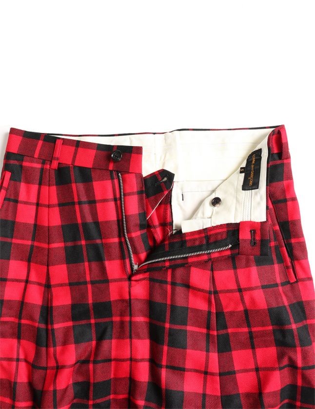 コムデギャルソン COMME des GARCONS サルエルパンツ 赤 黒 S ボトムス 
