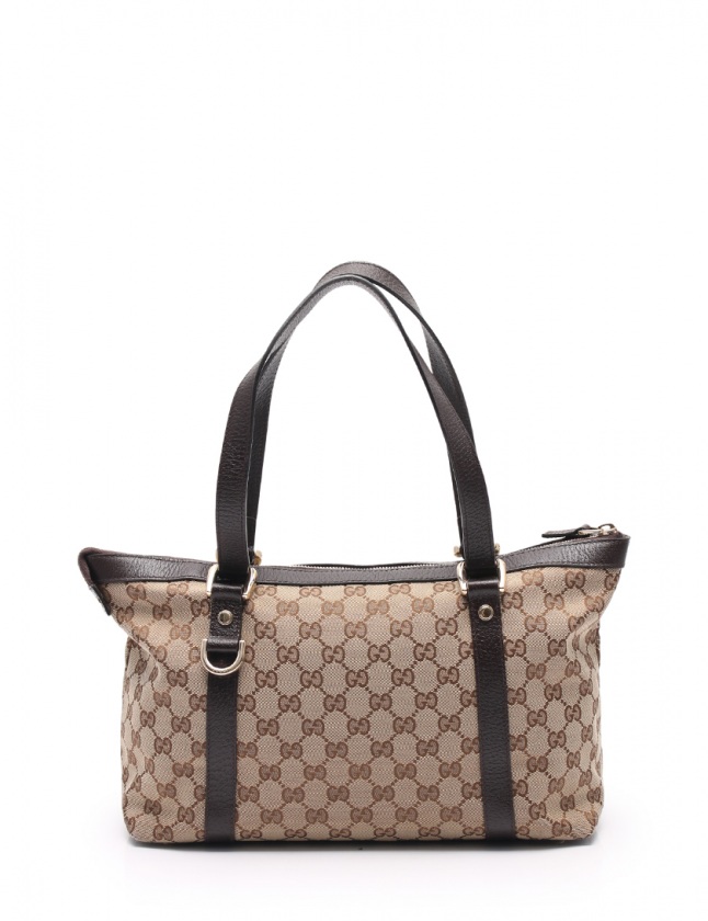 グッチ GUCCI トートバッグ GGキャンバス アビー ベージュ ダーク 