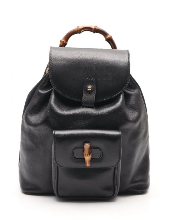 グッチ GUCCI バックパック リュック バンブー 黒 003 2034 0030