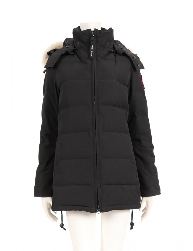 カナダグース CANADA GOOSE ダウンジャケット ベルヴィル パーカ 黒 S 