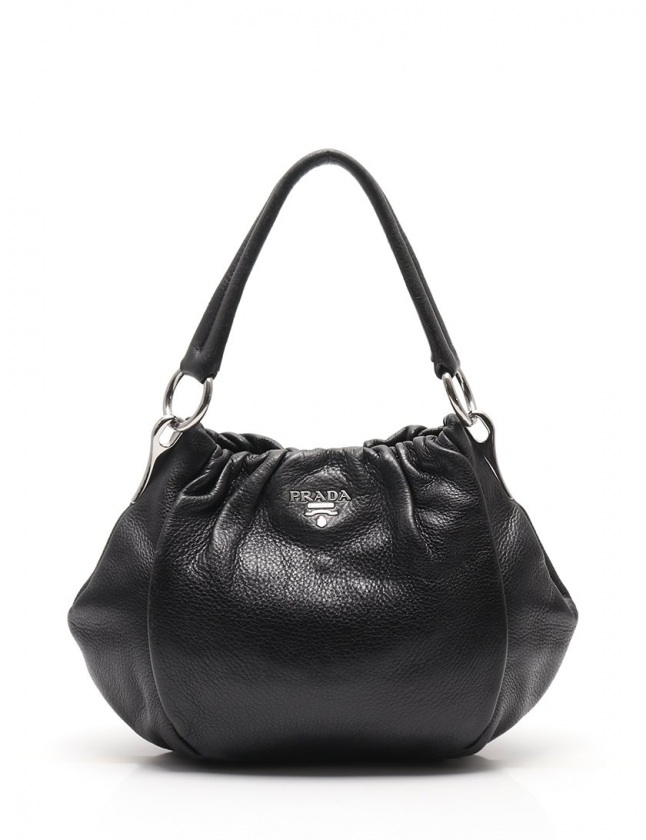 プラダ PRADA ワンショルダーバッグ ヴィッテロダイノ 黒 レザー 
