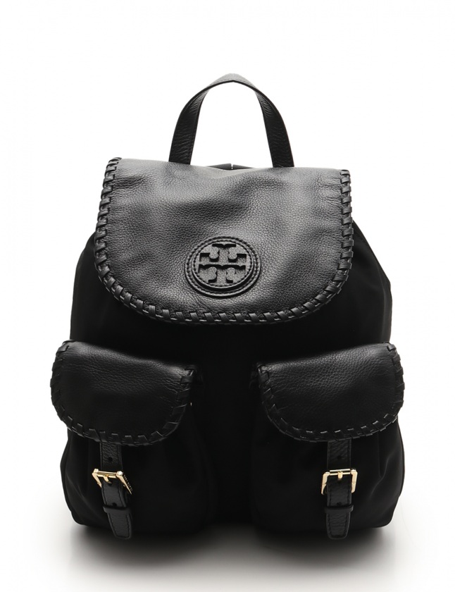 トリーバーチ TORY BURCH リュックサック バックパック 黒 ナイロン  