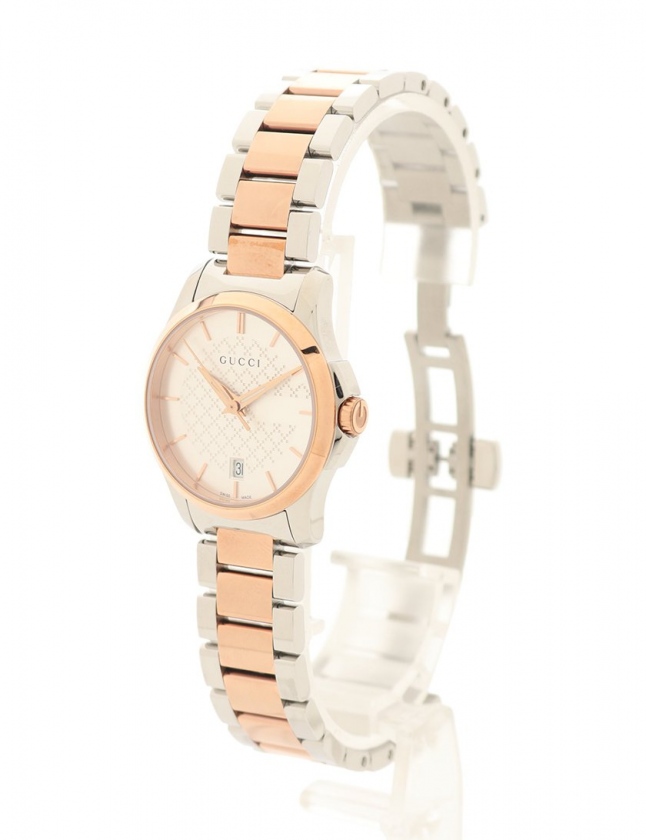 グッチ GUCCI 腕時計 Gタイムレス レディース シルバー ゴールド 126.5