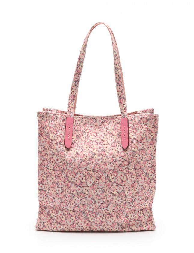 コーチ COACH × KEITH HARING トートバッグ ピンク アイボリー