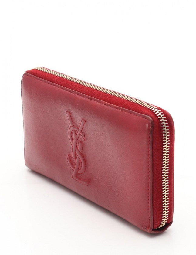 イヴサンローラン YVES SAINT LAURENT ラウンドファスナー長財布 ロゴ 