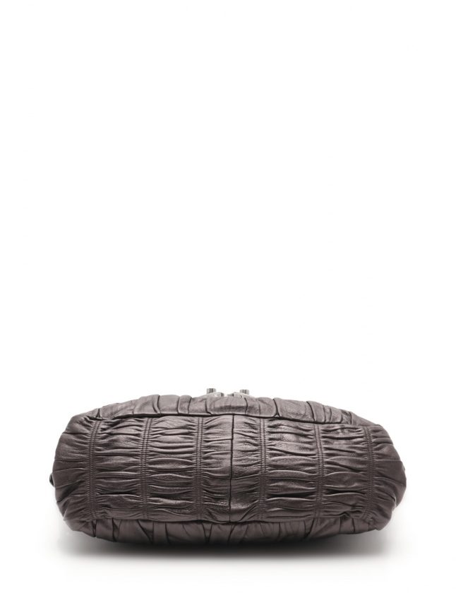 プラダ PRADA ショルダーバッグ NAPPA GAUFRE ダークグレー BR3972 