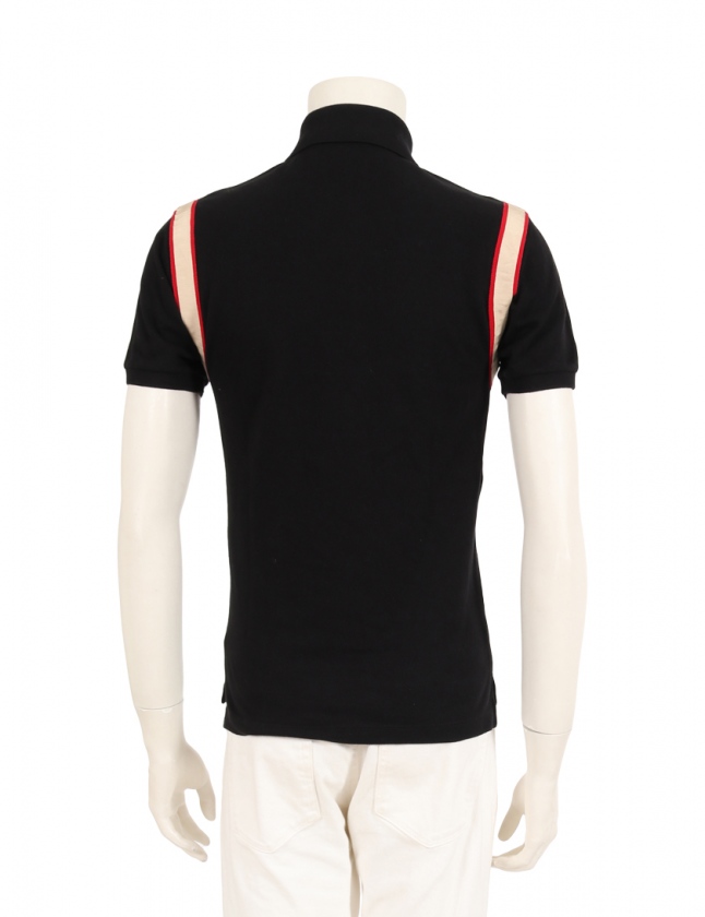 グッチ　半袖　ポロシャツ　メンズシャツ　トップス　綿　イタリア製　ネイビー　XL グッチ GUCCI ポロシャツ 半袖 メンズ トップス 523058