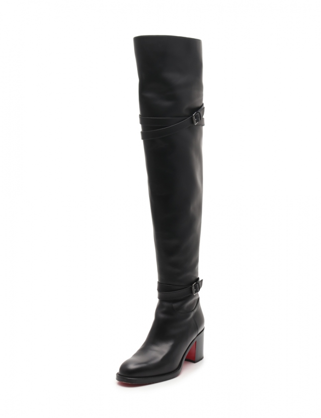 クリスチャンルブタン Christian louboutin ニーハイブーツ 70 黒 38.5 