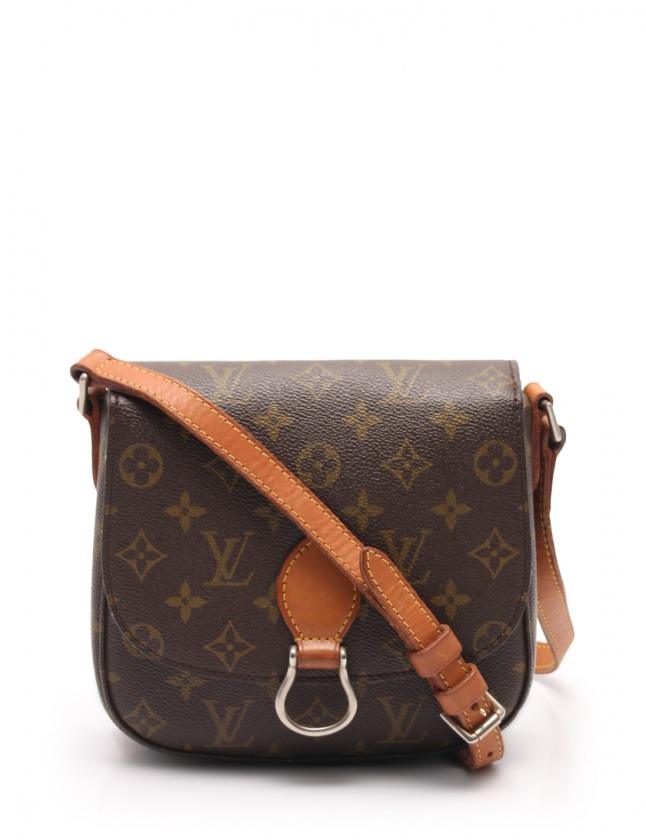 LOUIS VUITTON ショルダーバッグ モノグラム サンクルー MM 茶