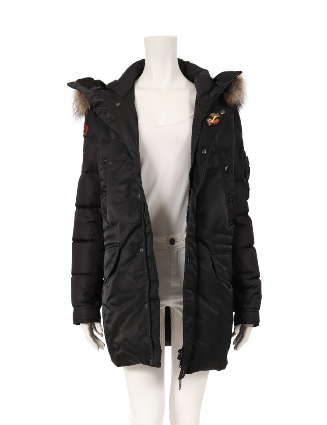 【美品】モンクレールMoncler/アウター/ブラック/14anni・164cm モンクレール MONCLER ダウンコート 黒 14anni 164cm アウター