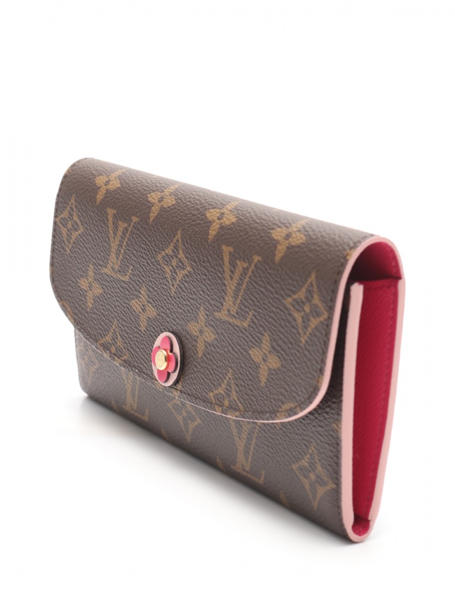 ルイヴィトン LOUIS VUITTON 二つ折り長財布 ポルトフォイユ エミリー