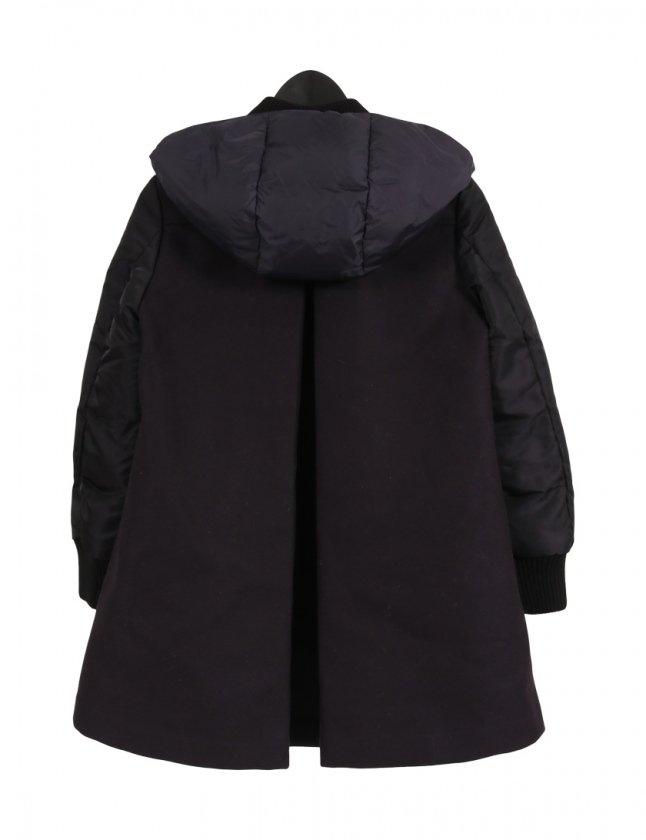 モンクレール MONCLER ダウンコート ネイビー 黒 12anni 152cm 