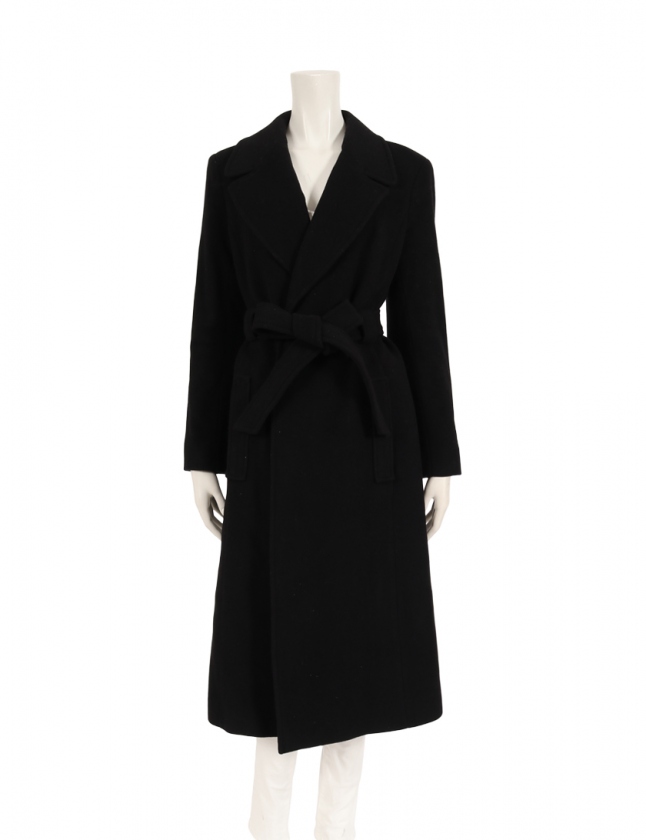 ローレンラルフローレン LAUREN RALPH LAUREN ロングガウンコート 黒 4 