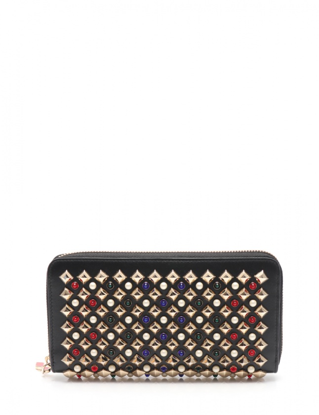 クリスチャンルブタン Christian louboutin ラウンドファスナー長財布  