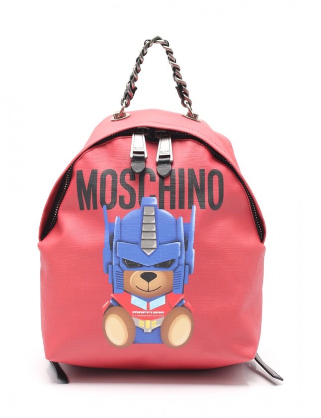 モスキーノ MOSCHINO リュックサック バックパック リュック 赤 マルチ 