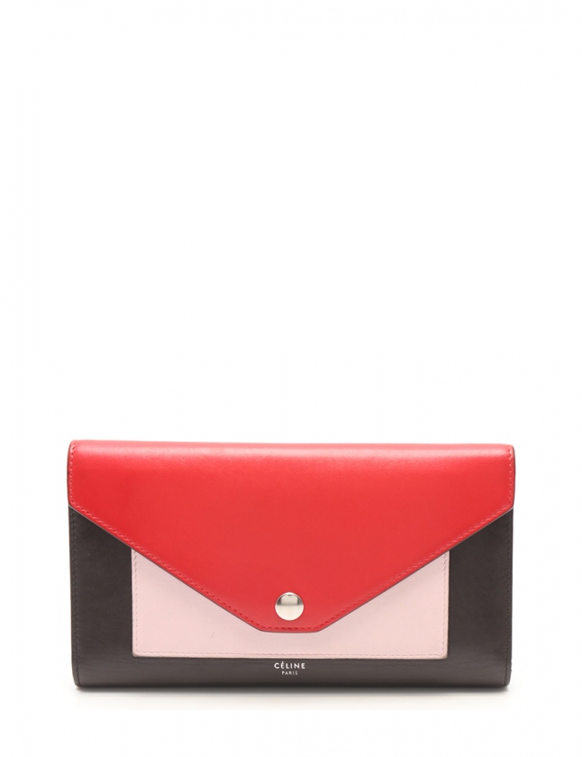 セリーヌ CELINE 三つ折り長財布 ポケット トライフォールデッドマルチ 