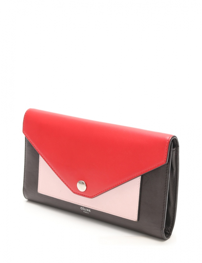セリーヌ CELINE 三つ折り長財布 ポケット トライフォールデッドマルチ  