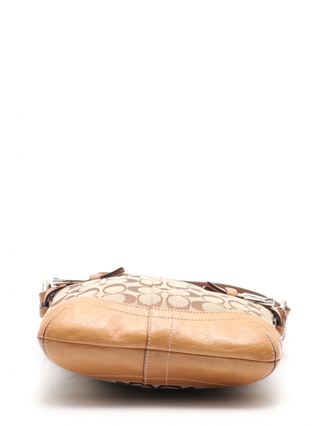 コーチ COACH ショルダーバッグ シグネチャー ベージュ 茶 6740
