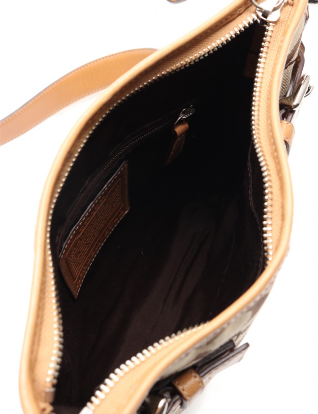コーチ COACH ショルダーバッグ シグネチャー ベージュ 茶 6740