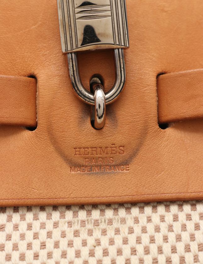 HERMES エールバッグ リュック C刻印 ベージュ シルバー金具 楽天市場