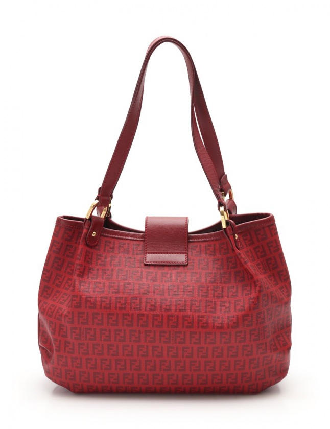FENDI フェンディ トートバッグ ズッキーノ 赤 フェンディ FENDI