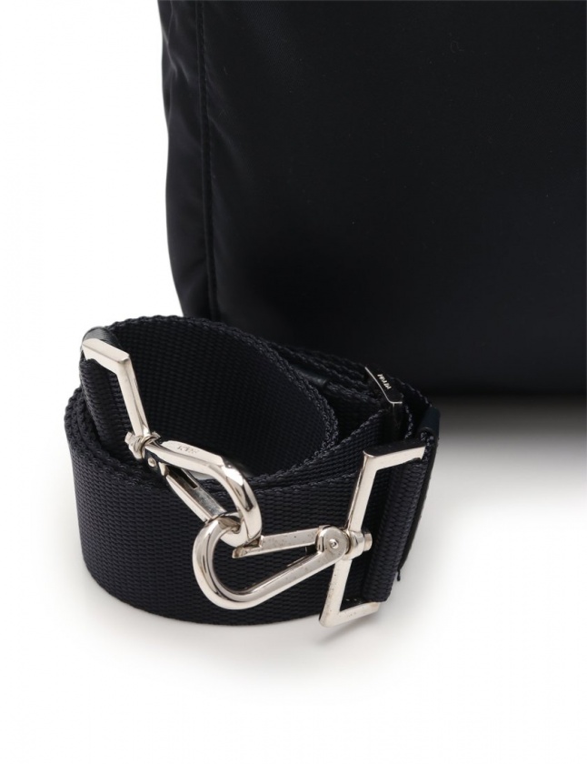プラダ PRADA トートバッグ ネイビー VA0860 ナイロン レザー 2WAY 
