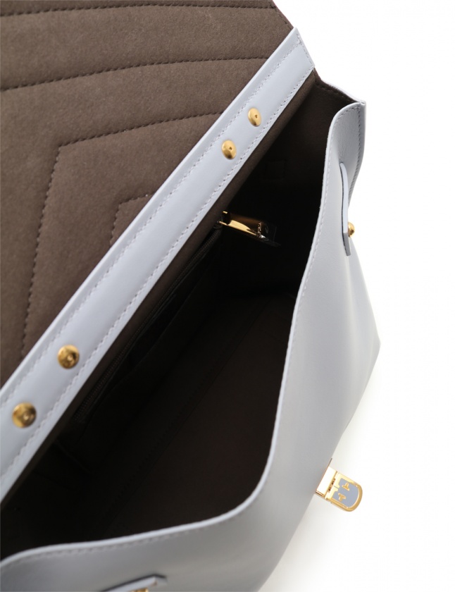 フルラ FURLA ハンドバッグ TORTONA トルトーナ S 水色 レザー 2WAY  