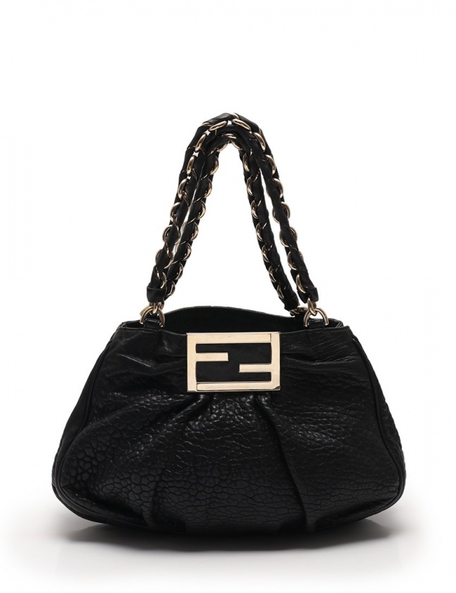 フェンディ FENDI チェーンハンドバッグ ミアチェーン 黒 8BR615 