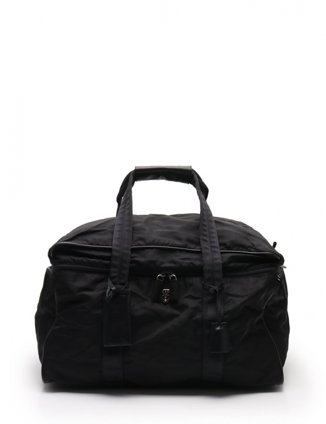 プラダ PRADA ボストンバッグ ショルダーバッグ 黒 V362 ナイロン 
