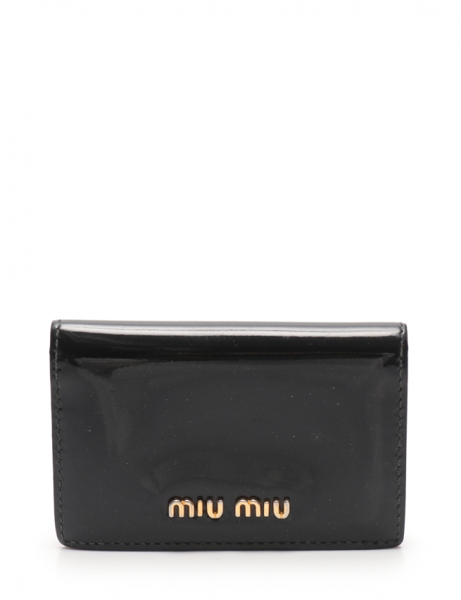 miumiu カードケース ブラック ミュウミュウ カードケース 名刺入れ