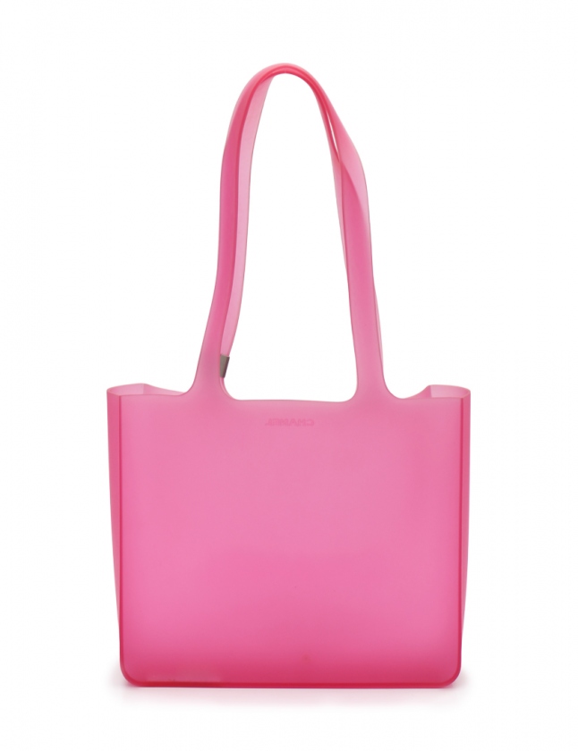 シャネル CHANEL トートバッグ ピンク ラバー レディース 114 