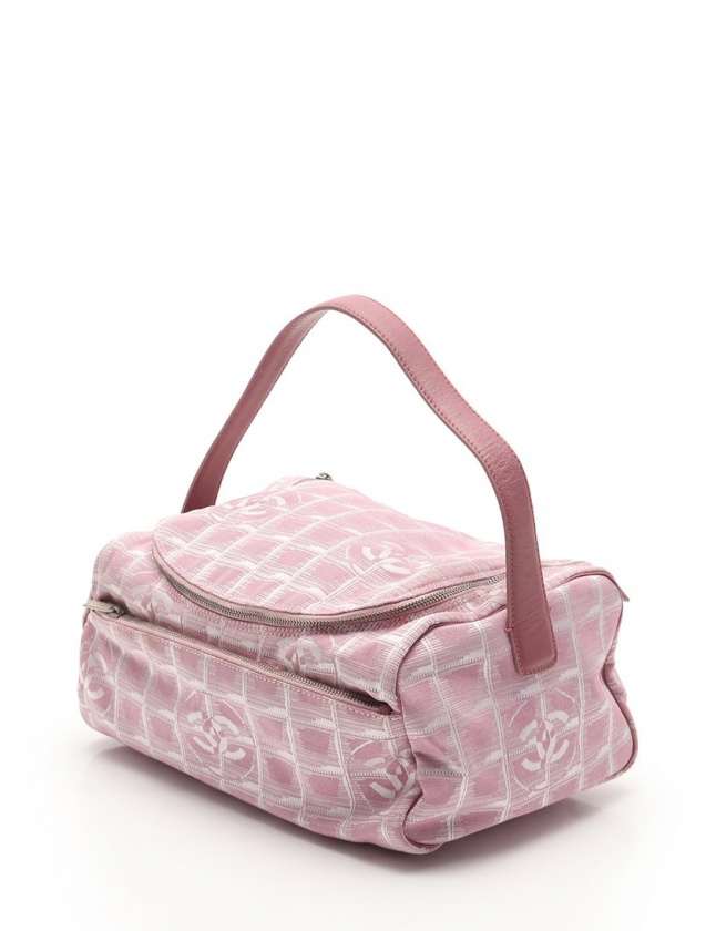 シャネル Chanel ハンドバッグ ニュートラベルライン バニティバッグ ピンク A159 ナイロンキャンバス レザー レディース 114 ベクトルパーク