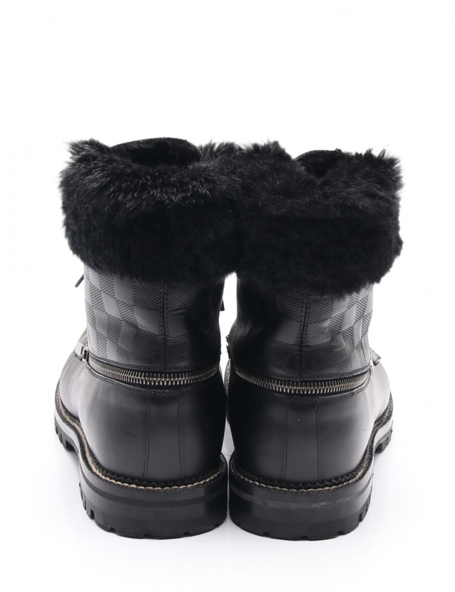 ルイヴィトン LOUIS VUITTON ブーツ チベットライン ダミエ アンフィニ  