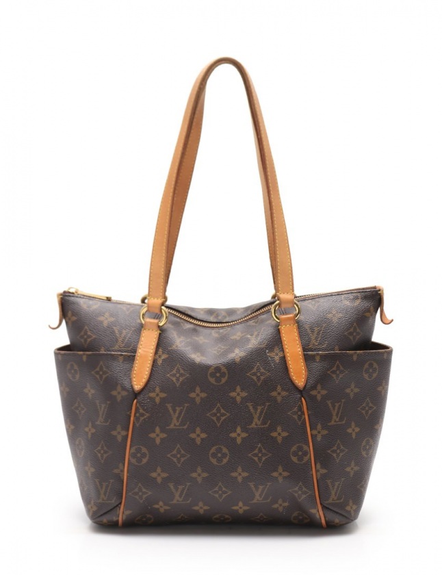 ルイヴィトン LOUIS VUITTON トートバッグ トータリーMM モノグラム 茶  