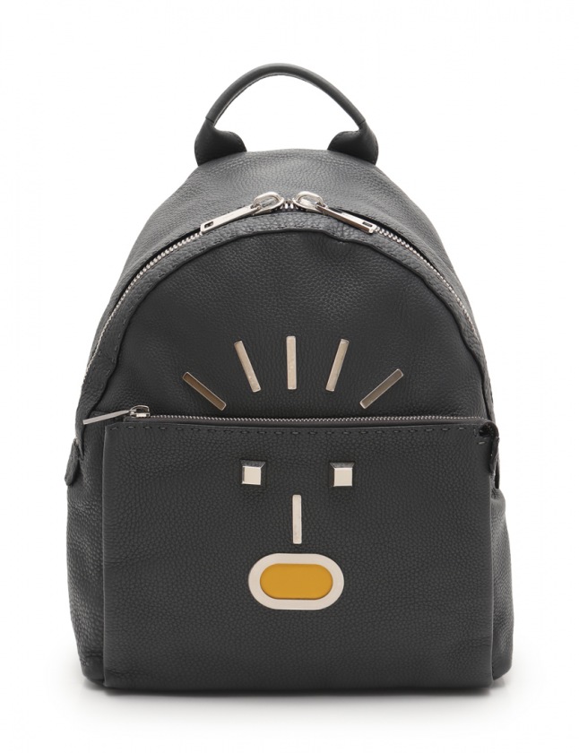フェンディ Fendi バックパック フェイス リュックサック グレー 黄 シルバー 7vz012 レザー メンズ レディース 114 ベクトルパーク フェンディ Fendi バックパック フェイス リュックサック グレー 黄 シルバー 7vz012 レザー メンズ レディース 114 ベクトルパーク