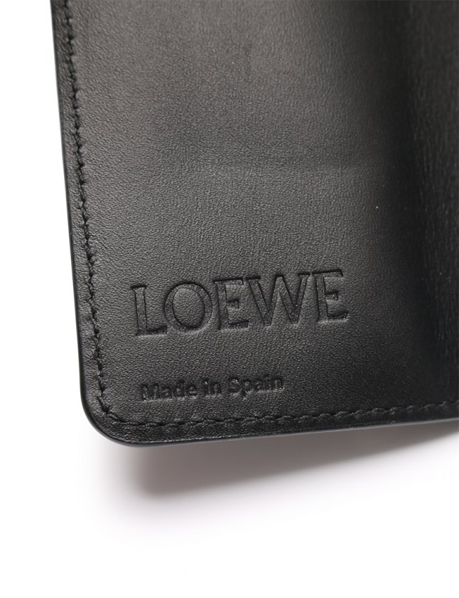 ロエベ LOEWE 6連キーケース アナグラム 黒 小物 レザー メンズ